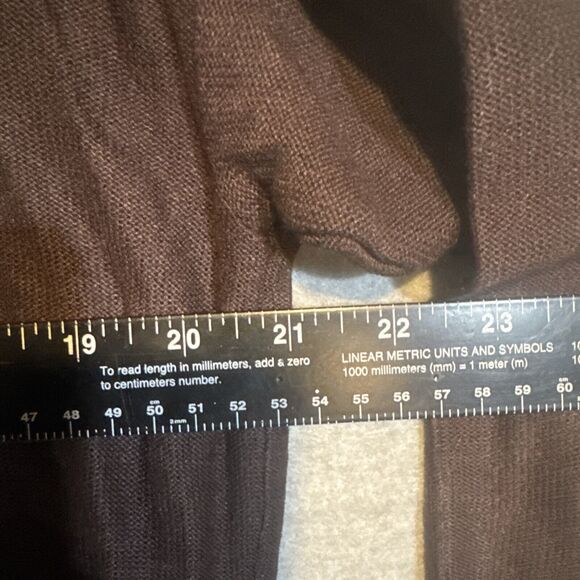 Chico’s Brown Grommet Sweater Women Size 2 - Picture 9 of 11